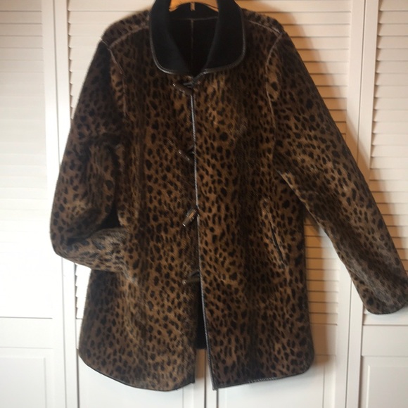dennis basso reversible leopard coat